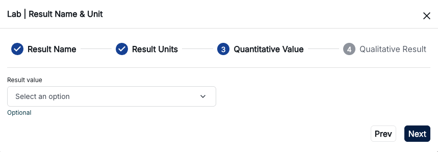 Laboratory criteria configuration interface