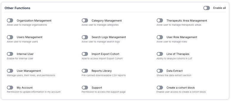 Other Functions Configuration